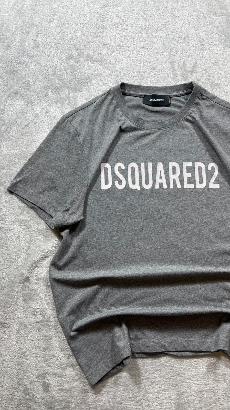 DSquared2 T-Shirt Grey Logo Print Casual Classic 00s Talla L – Dsquared2 – taille L 2