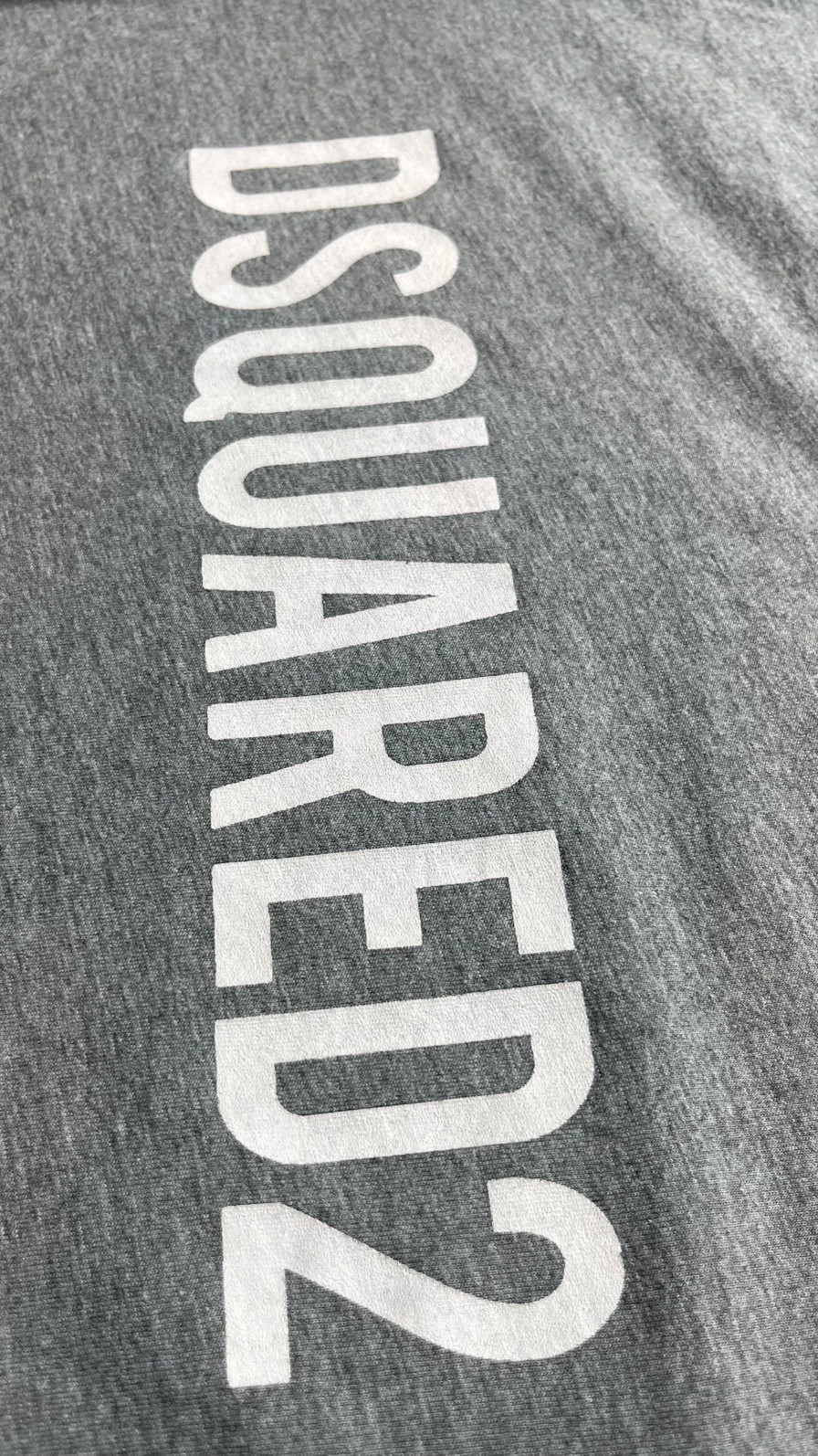 DSquared2 T-Shirt Grey Logo Print Casual Classic 00s Talla L – Dsquared2 – taille L 5