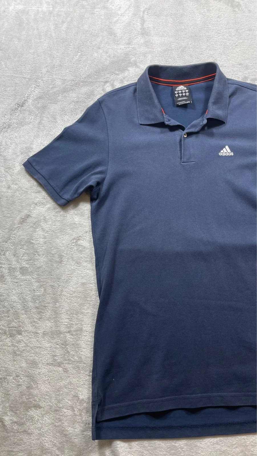 Adidas Polo Shirt Navy Blue Sport Casual Y2K 00s Talla M – adidas – taille M 3