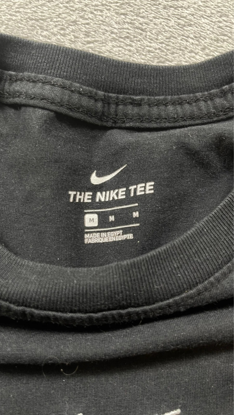 Nike T-Shirt Black Side Tapes Small Swoosh Sport Urban Y2K 00s Talla M – Nike – taille M / 38 / 10 5