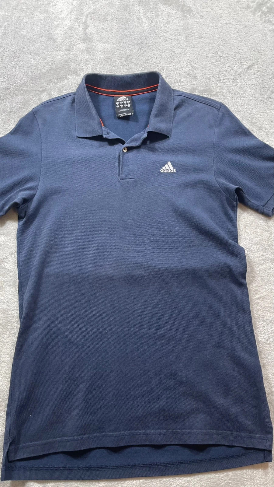 Adidas Polo Shirt Navy Blue Sport Casual Y2K 00s Talla M – adidas – taille M 4