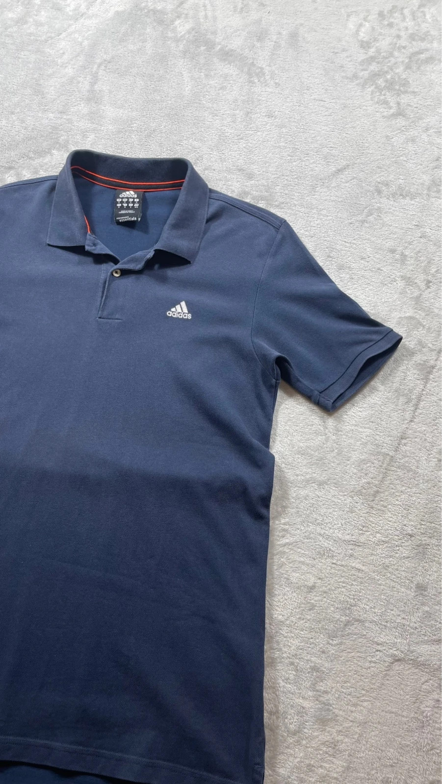 Adidas Polo Shirt Navy Blue Sport Casual Y2K 00s Talla M – adidas – taille M 5