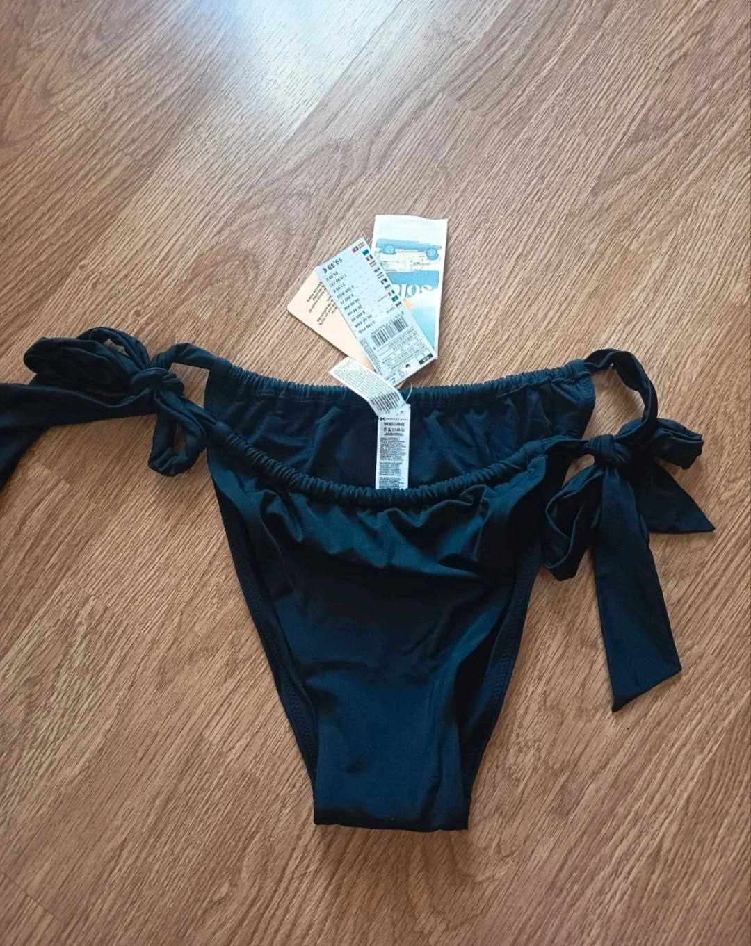 Braguita bikini de mujer en negro. De Women'secret. Talla L. Con etiqueta