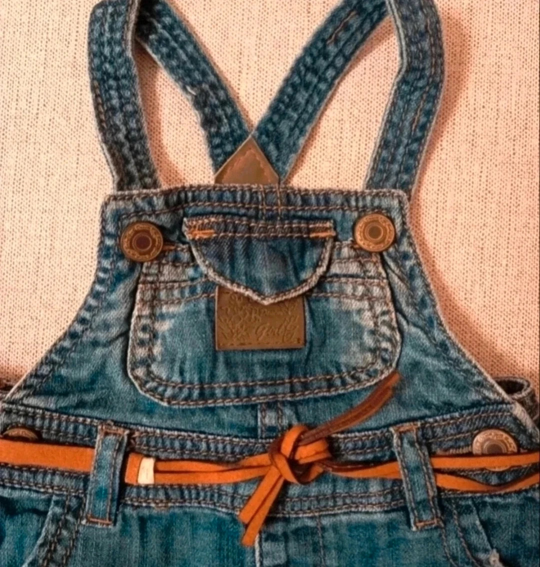 Precioso pichi vaquero de niña bebé de Zara. Talla 6-9 meses – Zara Baby – taille 6-9 mois / 68 cm 2