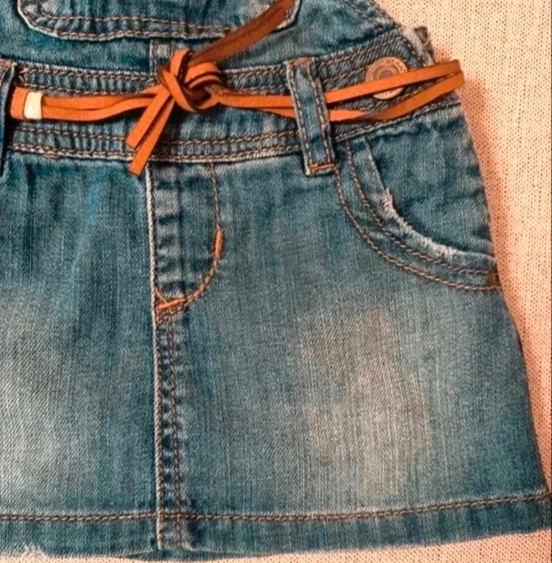Precioso pichi vaquero de niña bebé de Zara. Talla 6-9 meses – Zara Baby – taille 6-9 mois / 68 cm 3