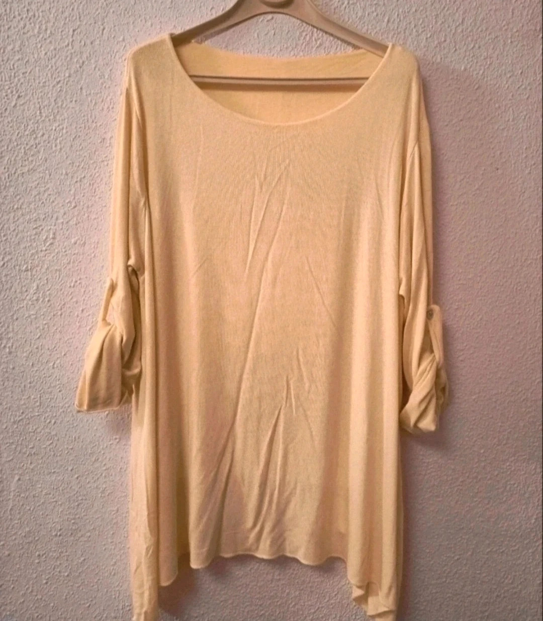 Blusa larga de mujer manga tres cuartos. Talla única. Perfecto estado. – Local – taille Taille unique