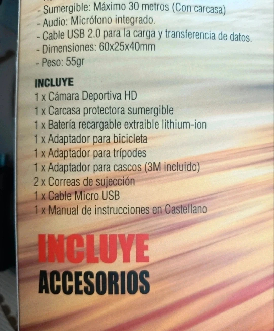 Accesorios Cámara Deportiva Camview HD720P – camview 3