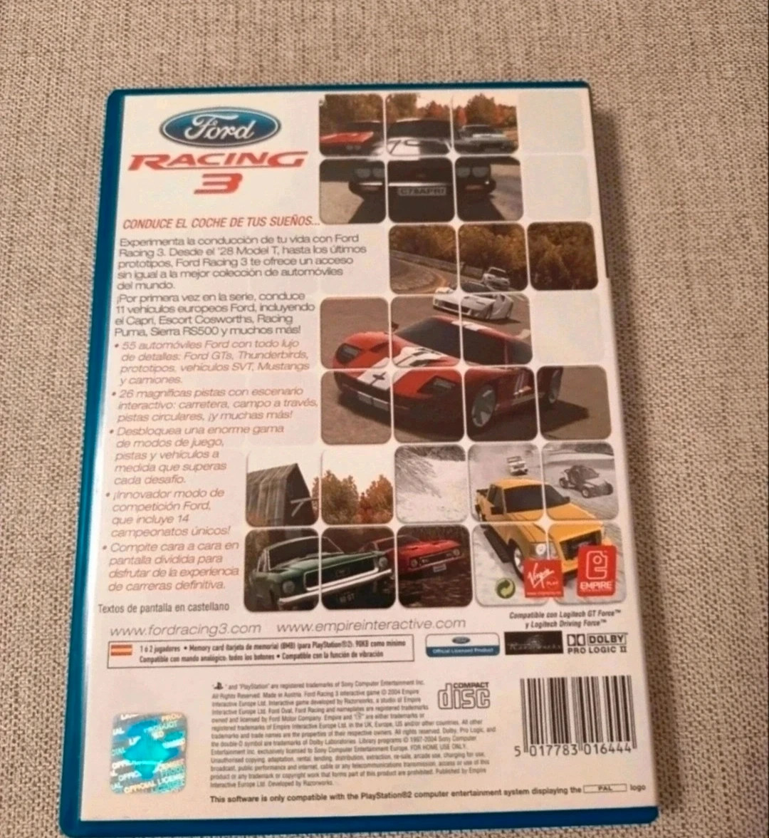 Juego de PS2 Racing 3. Perfecto estado. Manual en español. 2