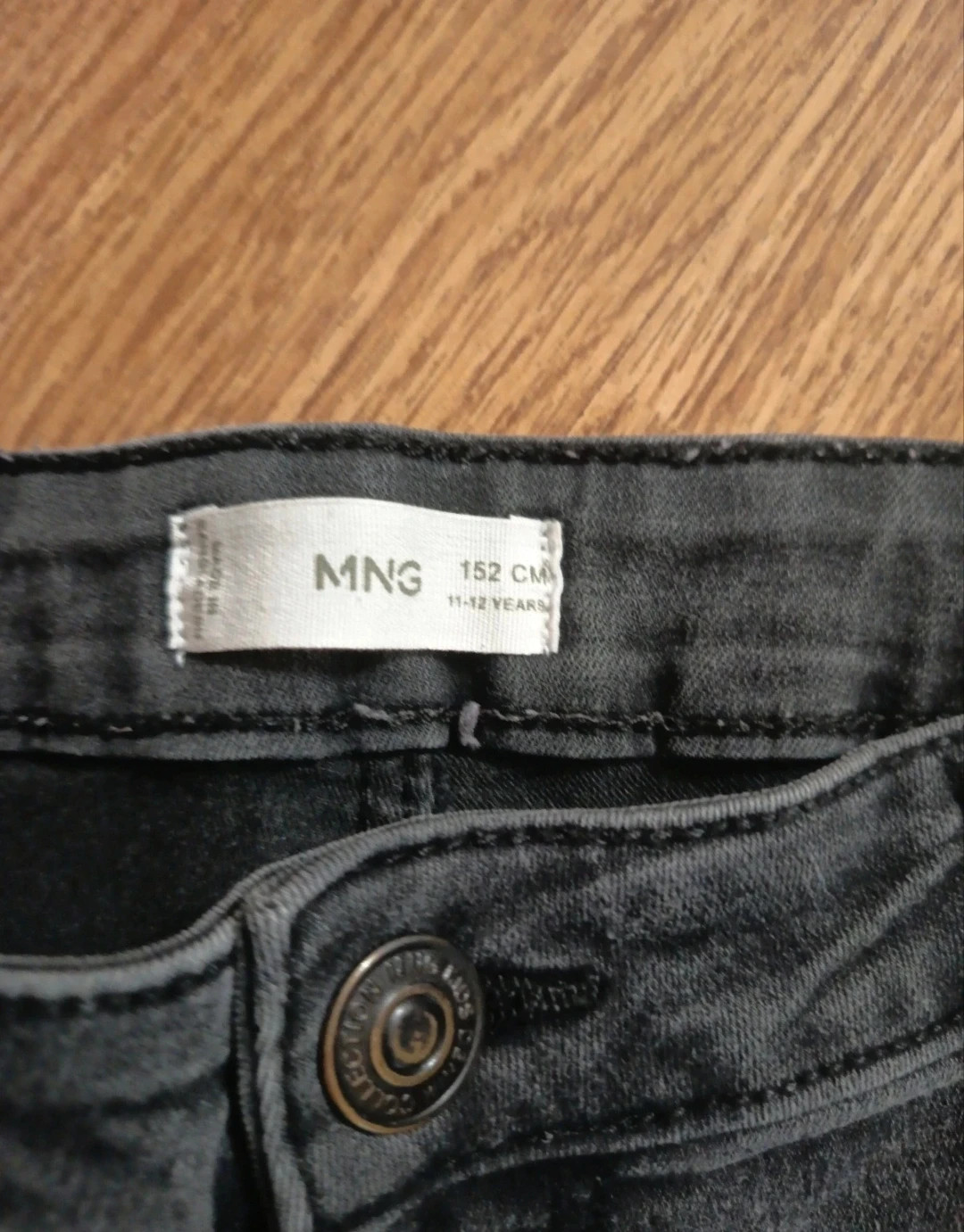 Pantalón vaquero elástico de niña. Pitillo. De Mango. Talla 11-12años. – Mango – taille 12 ans / 152 cm 3