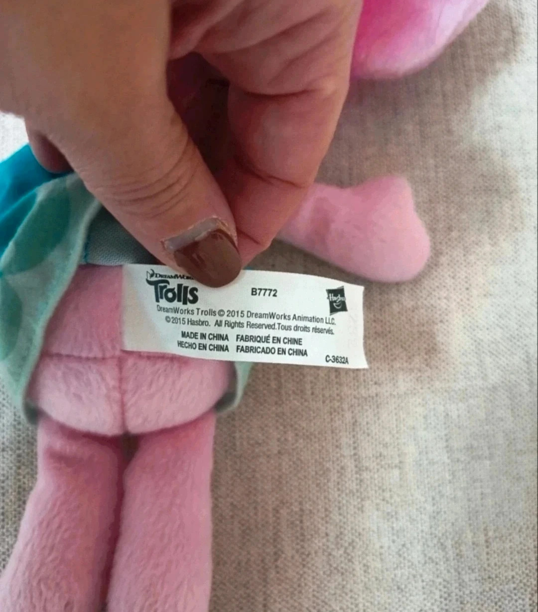 Peluche que canta de Poppy de Trolls – Dreamworks – taille 3 ans / 98 cm 4