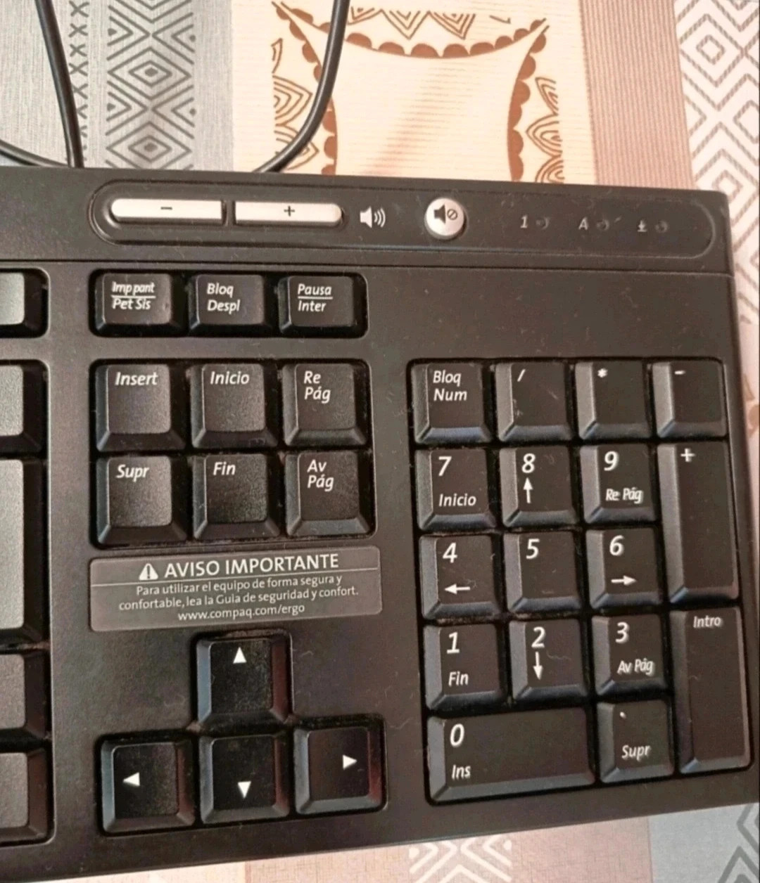 Teclado para computadora Compaq modelo 5137. – compaq 2