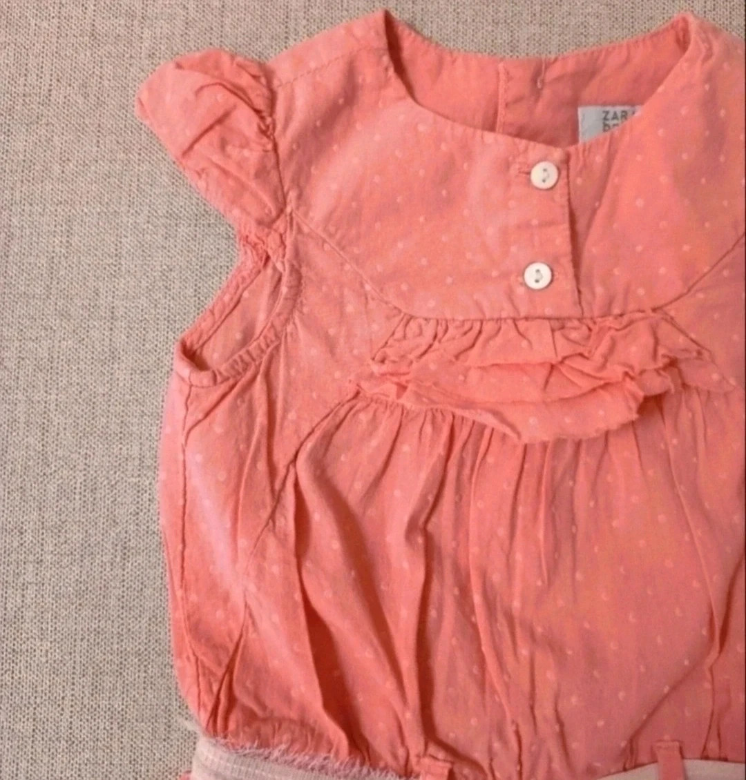 Precioso mono de niña bebé de Zara. Talla 12-18 meses. – Zara Baby – taille 12-18 mois / 80 cm 3