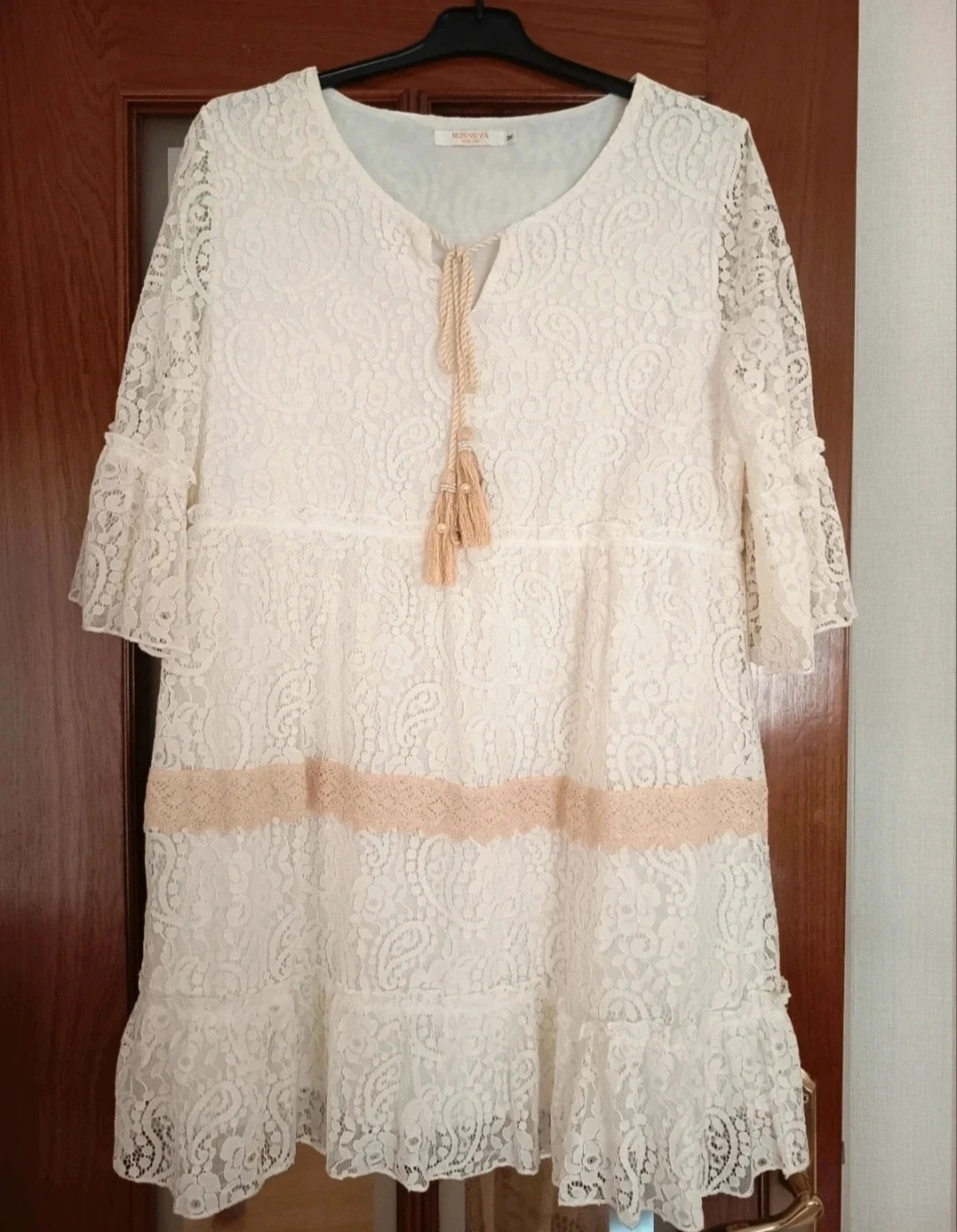 Precioso vestido estilo ibicenco de mujer. Mosnova. Talla M. Sin estrenar