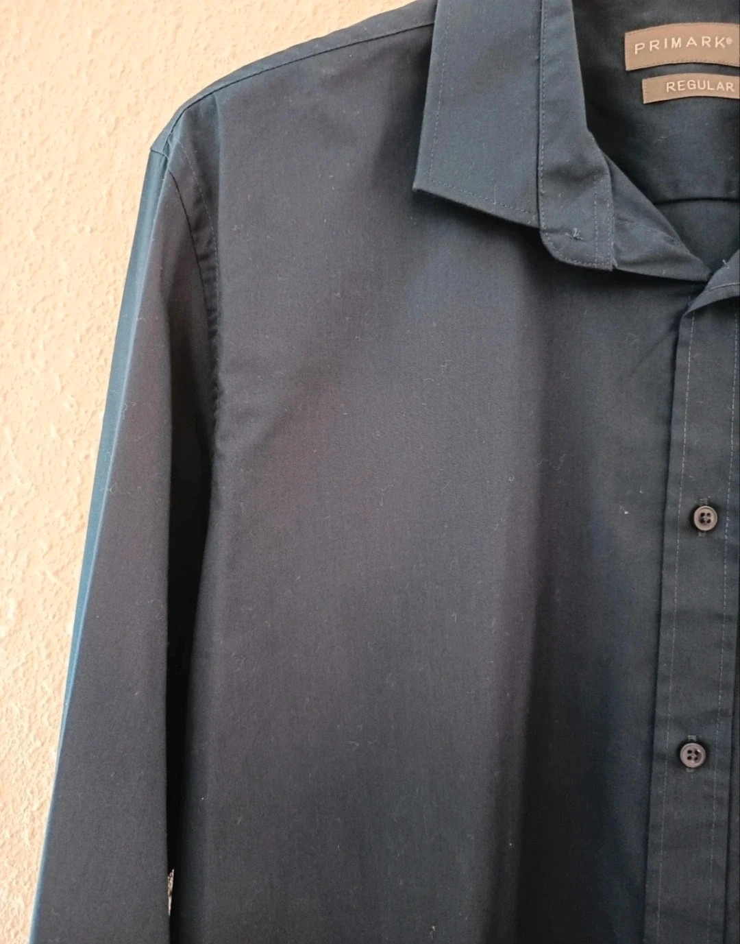 Camisa de hombre lisa en azul marino de Primark. Talla XXL. Perfecto estado – Primark – taille XXL 4
