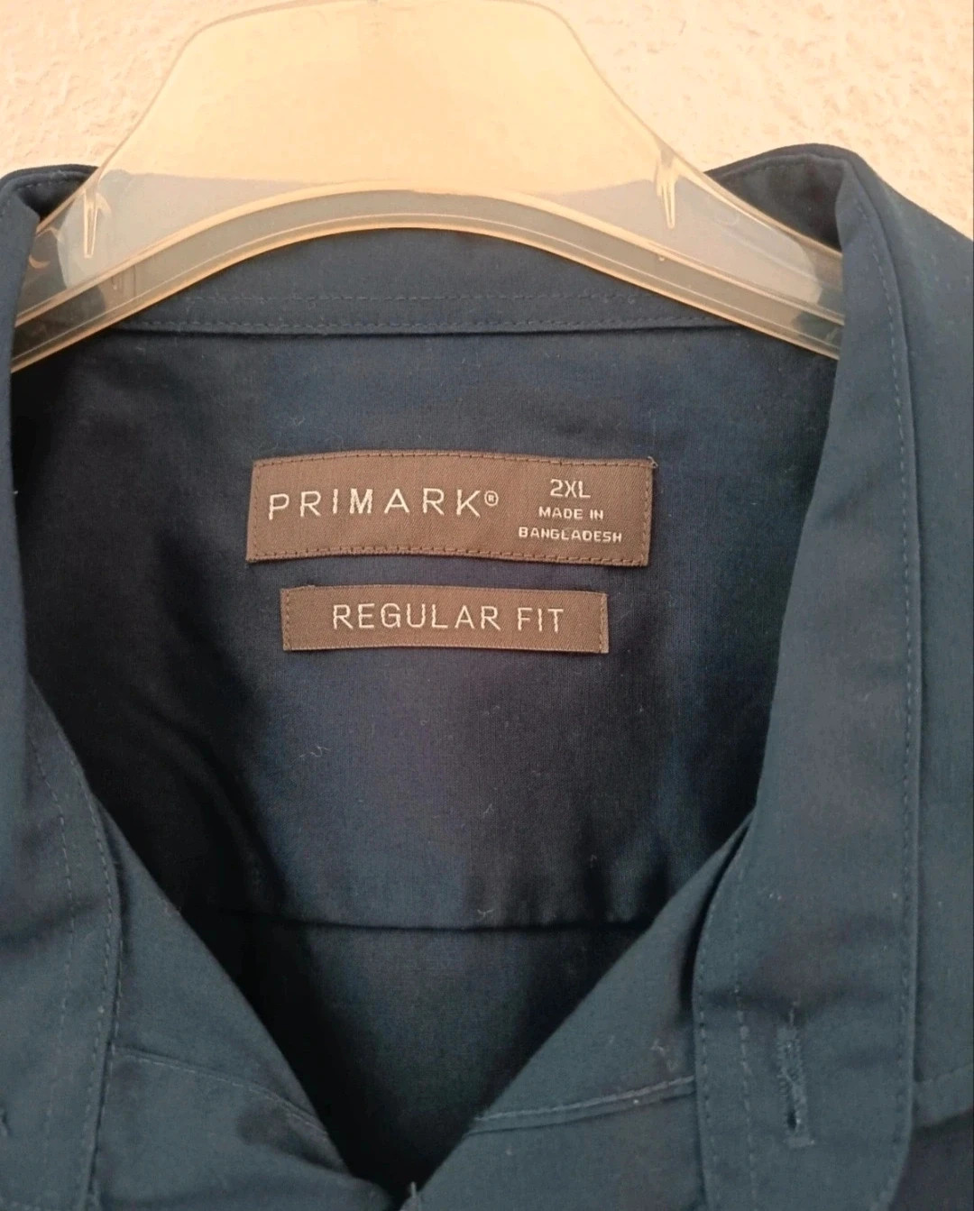 Camisa de hombre lisa en azul marino de Primark. Talla XXL. Perfecto estado – Primark – taille XXL 3