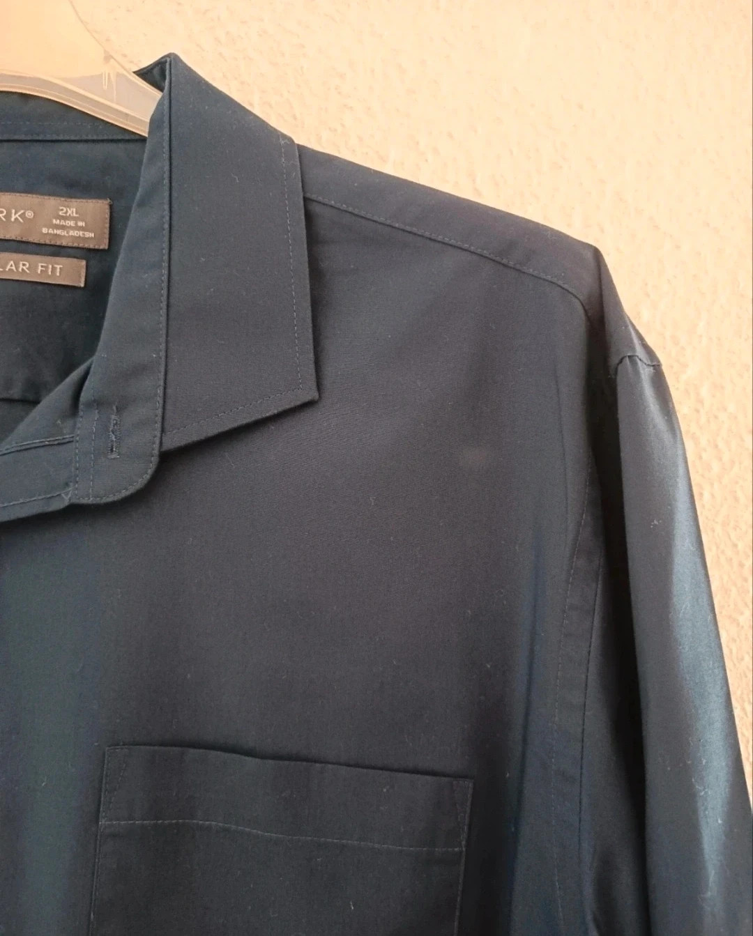 Camisa de hombre lisa en azul marino de Primark. Talla XXL. Perfecto estado – Primark – taille XXL 2