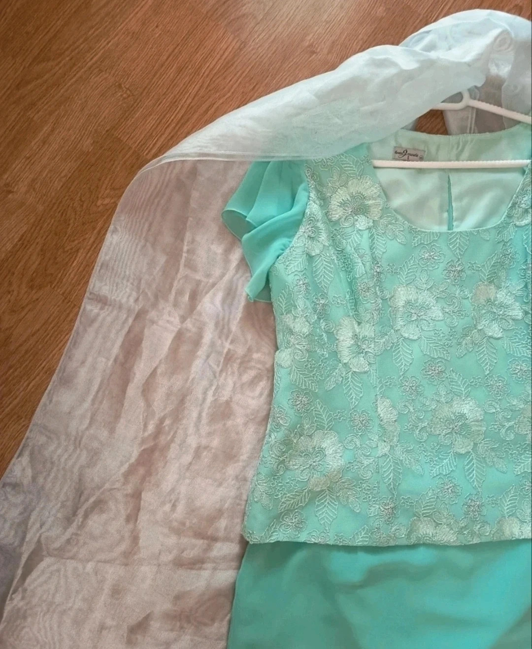Vestido de dos piezas con fular de mujer ideal para eventos – Local – taille 4XL / 48 / 20 2