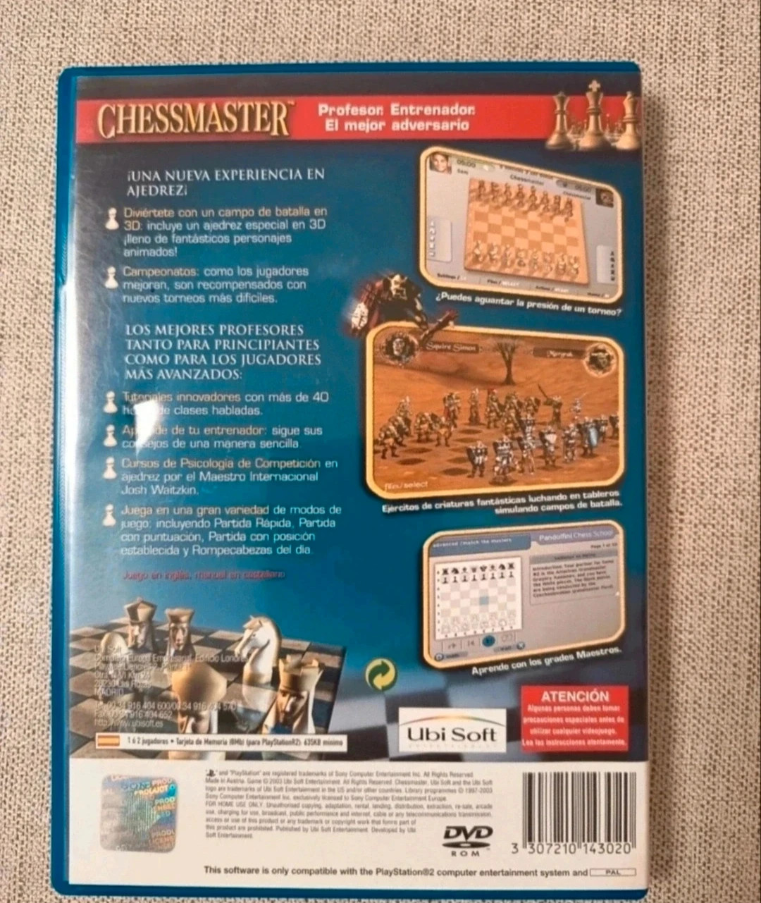 Juego PS2 Chessmaster. El programa de ajedrez más famoso. Con manual 2