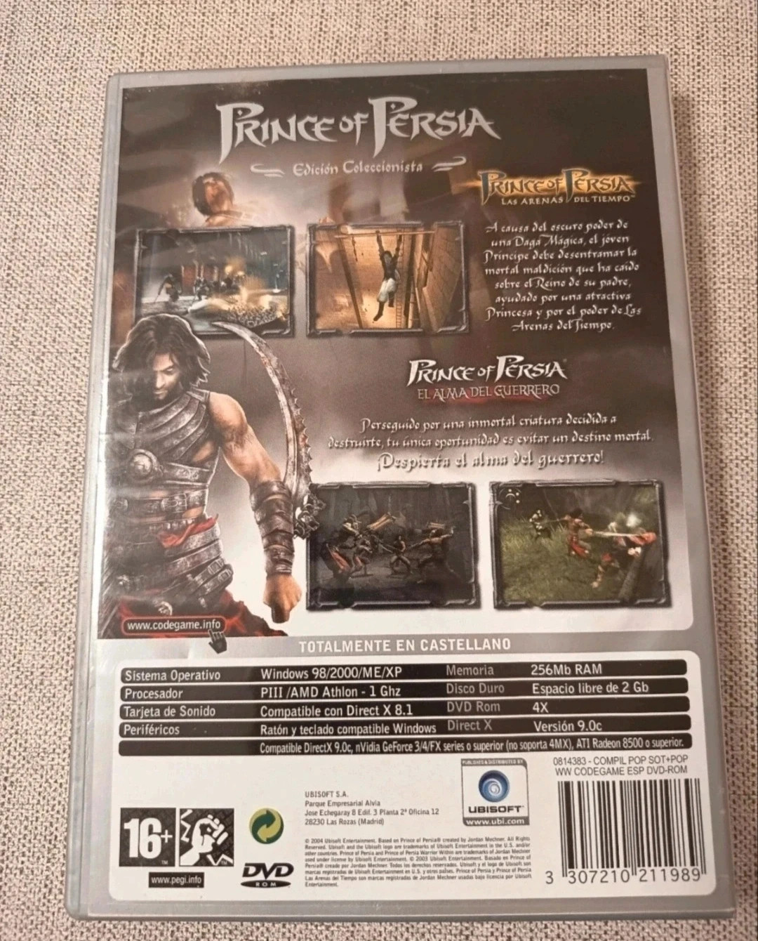Juego para PC Prince of Persia, edición coleccionista. Totalmente en castellano. 2