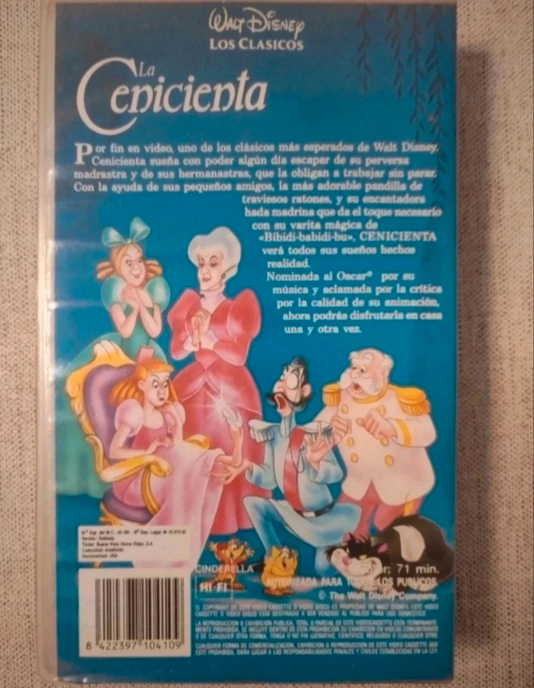 VHS la Cenicienta de Disney. Un clásico original. En buen estado 2