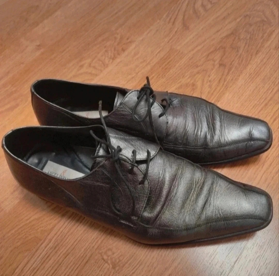 Zapatos de hombre en gris plateado. De Angel Infantes. Número 42 – Angel Infantes – taille 42