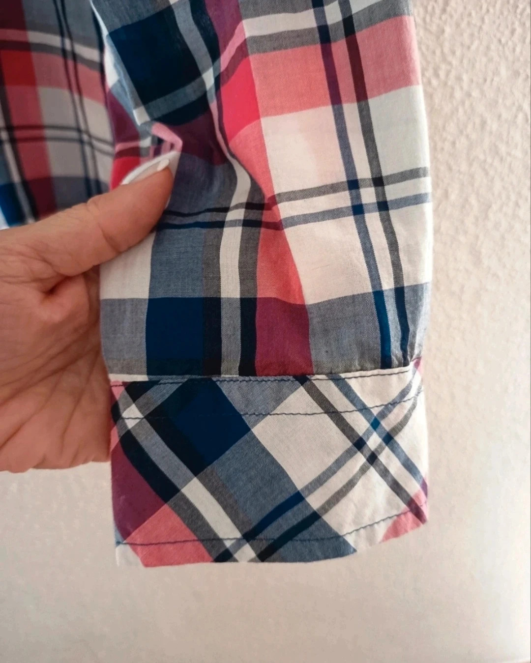 Camisa vintage de mujer manga larga a cuadros. De Inside. Talla L – Inside – taille L / 40 / 12 4