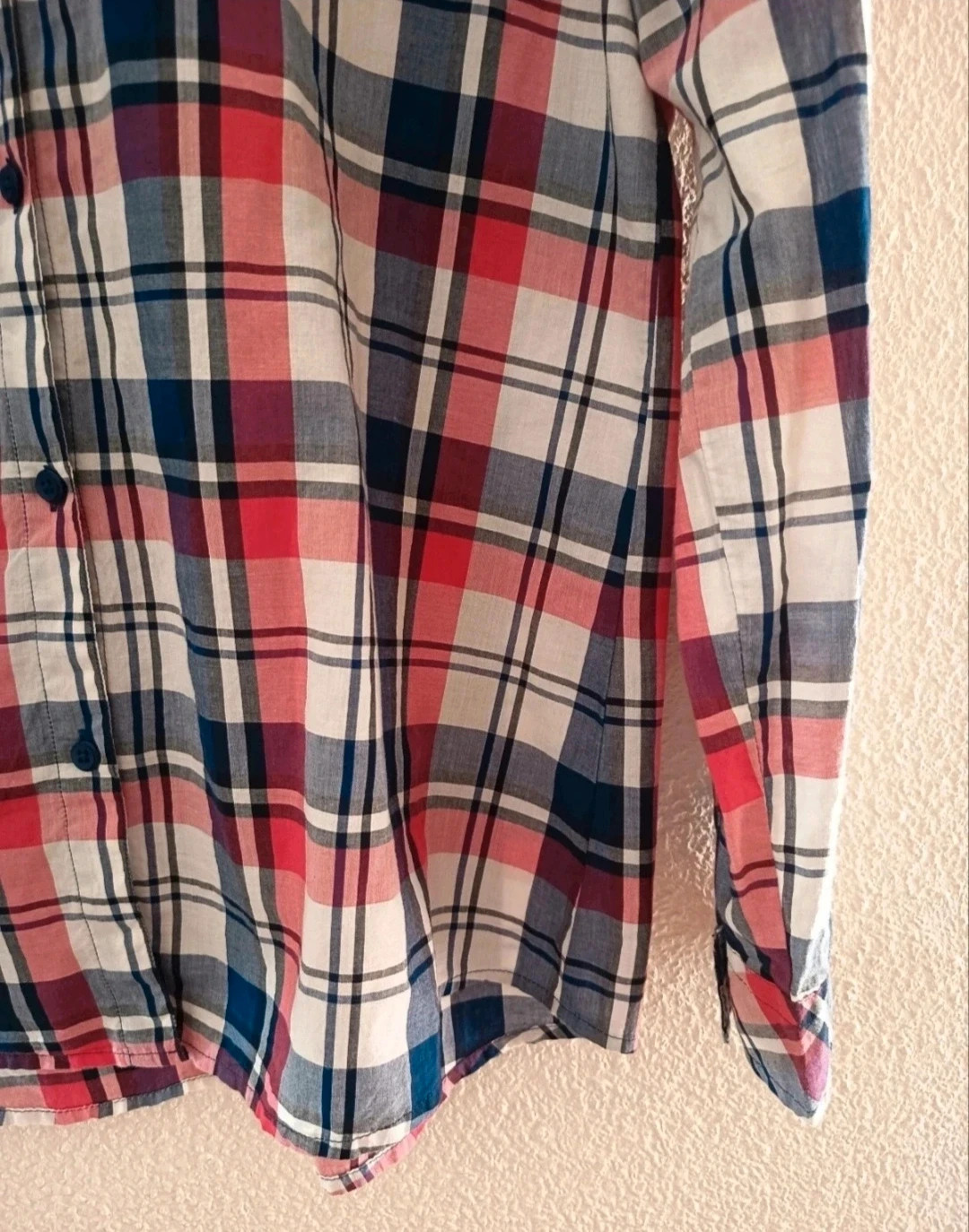 Camisa vintage de mujer manga larga a cuadros. De Inside. Talla L – Inside – taille L / 40 / 12 3