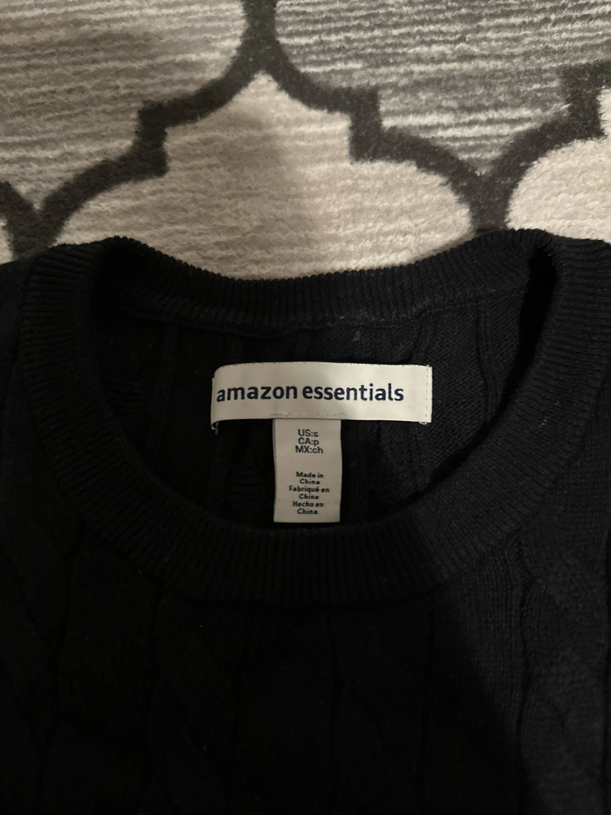 Cable Knit Pullover – Amazon Essentials – taille S 3