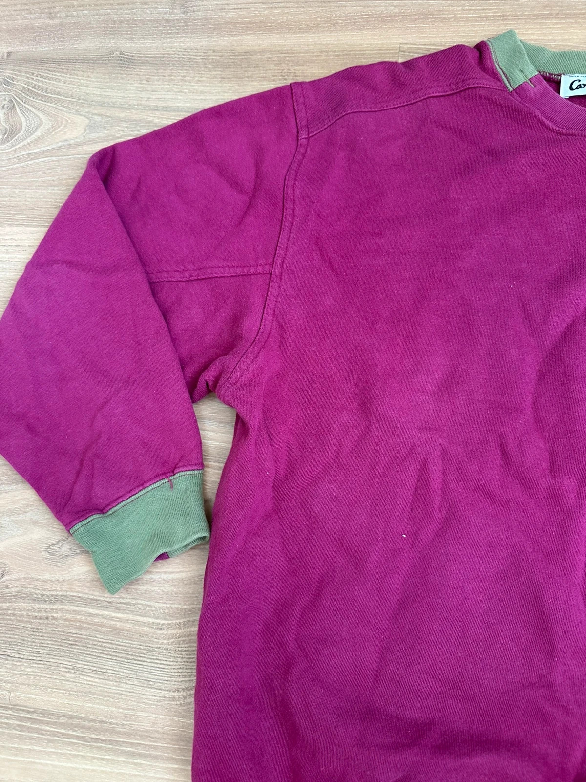 Carlo Colucci Vintage Sweatshirt 🍇 Gr. 50 (M/L) Weinrot / Beere – Carlo Colucci – taille M 4