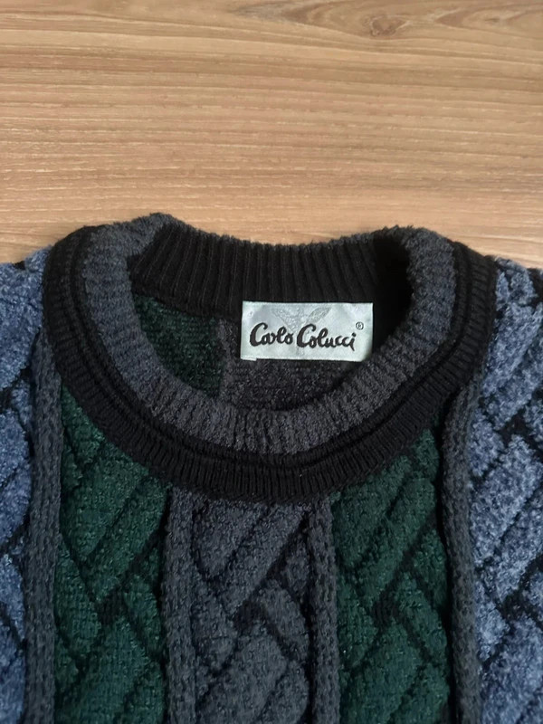 Original Carlo Colucci Vintage 3D Strickpullover | Top Zustand – Carlo Colucci – taille L 5