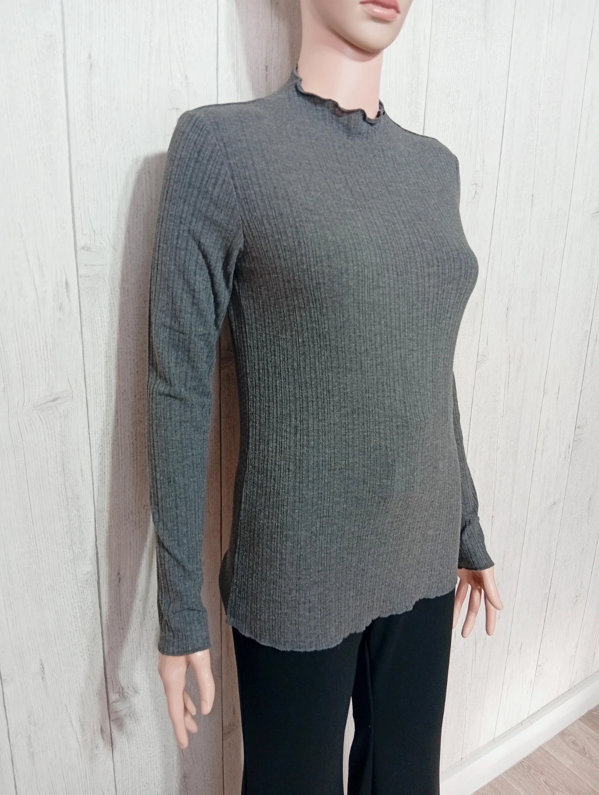 Pull femme - taille M/38 - stradivarius - couleur gris – Stradivarius – taille M / 38 / 10 4