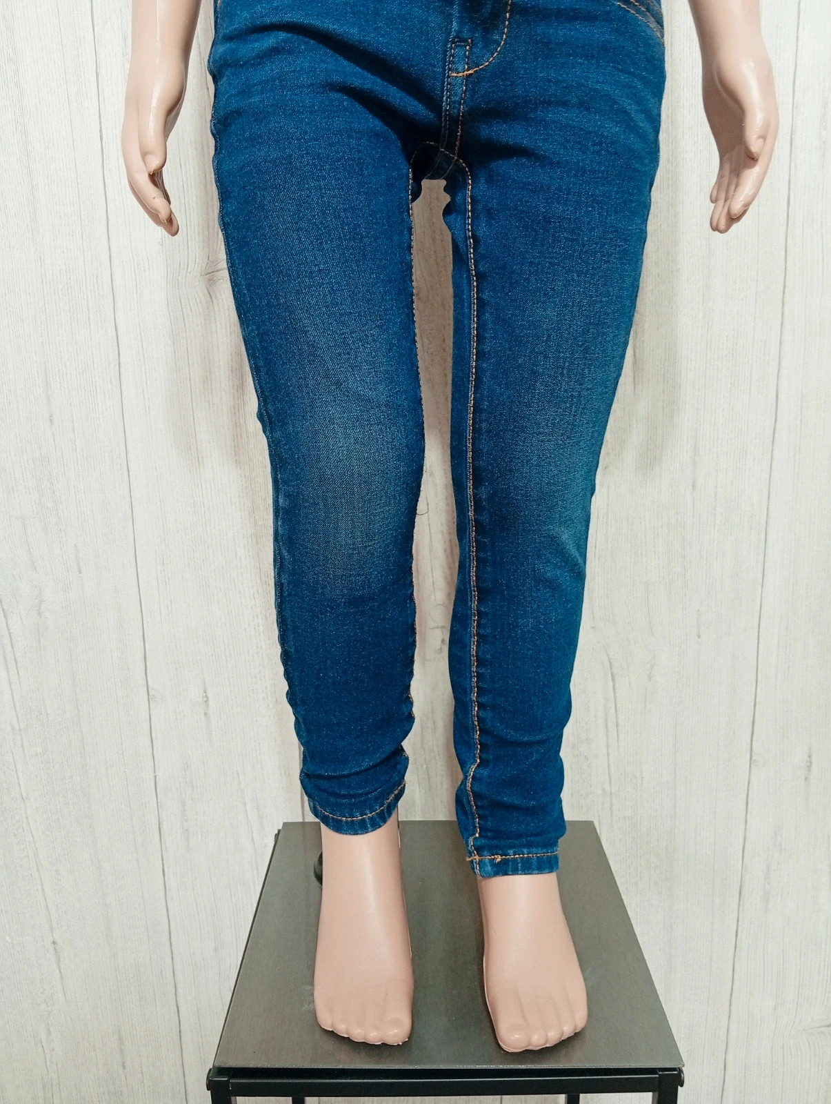 Jeans skinny fille - taille 4 ans (104 cm) - okaidi - couleur marine – Okaïdi – taille 4 ans / 104 cm 3