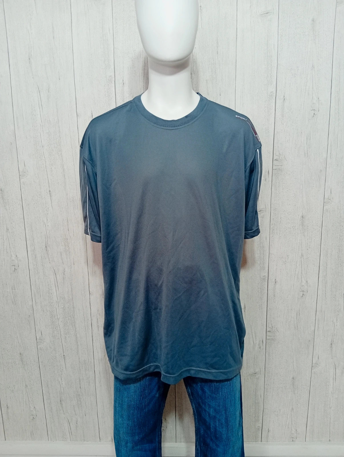T shirt uni a manches courtes homme - taille XXL/44 - domyos - couleur gris
