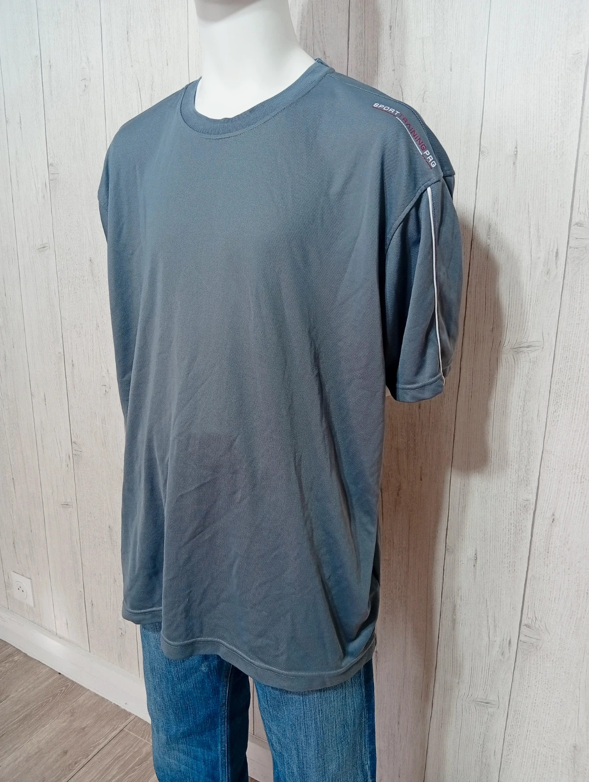 T shirt uni a manches courtes homme - taille XXL/44 - domyos - couleur gris – Domyos – taille XXL 5