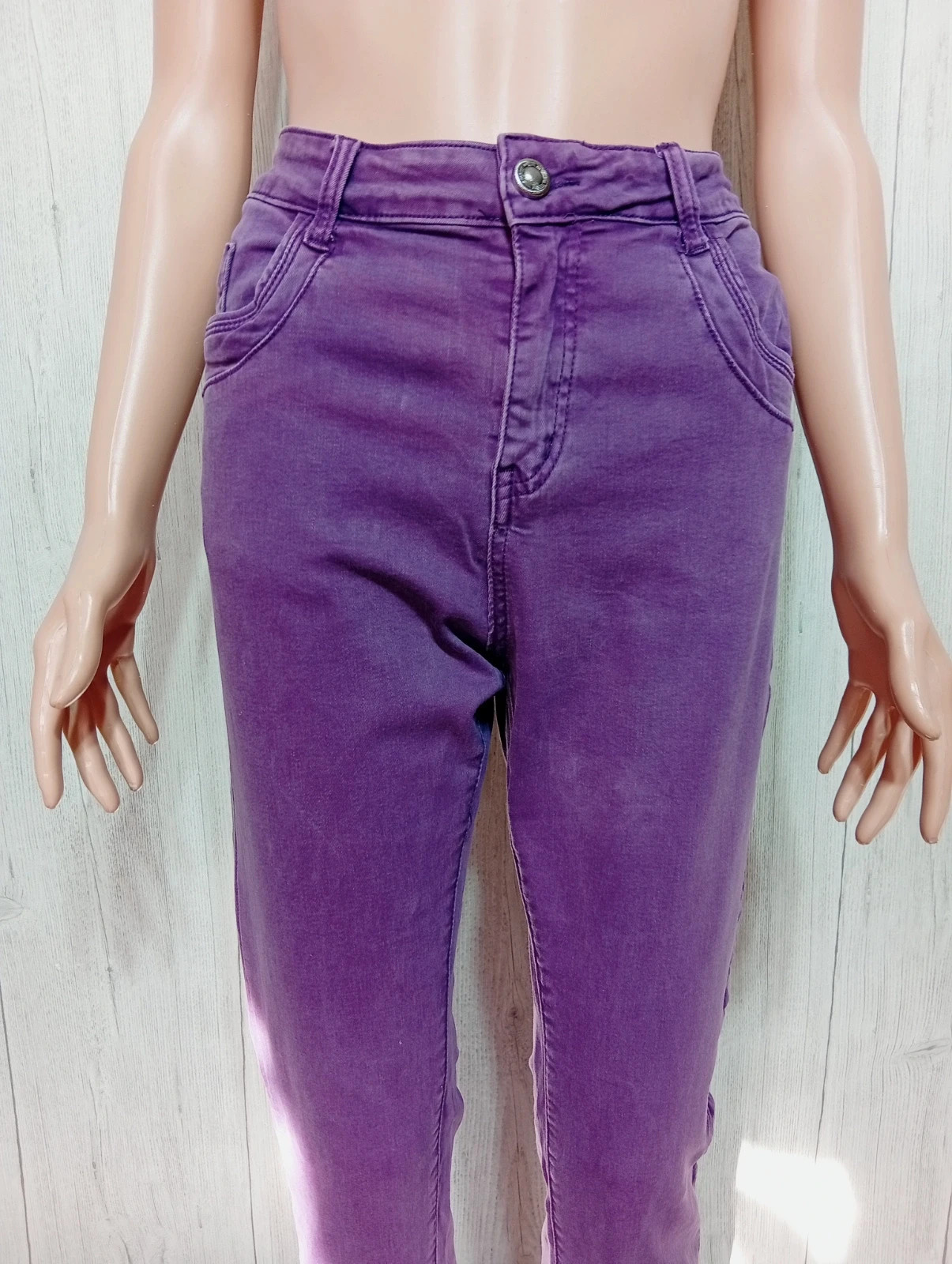 Jeans skinny femme - taille L/40- karostar - couleur violet – KAROSTAR – taille L / 40 / 12 2