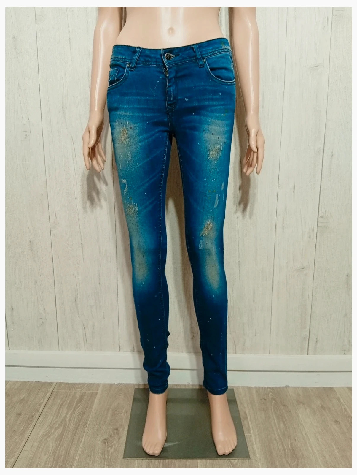 Jeans slim femme-taille S/36 - kaporal - couleur marine