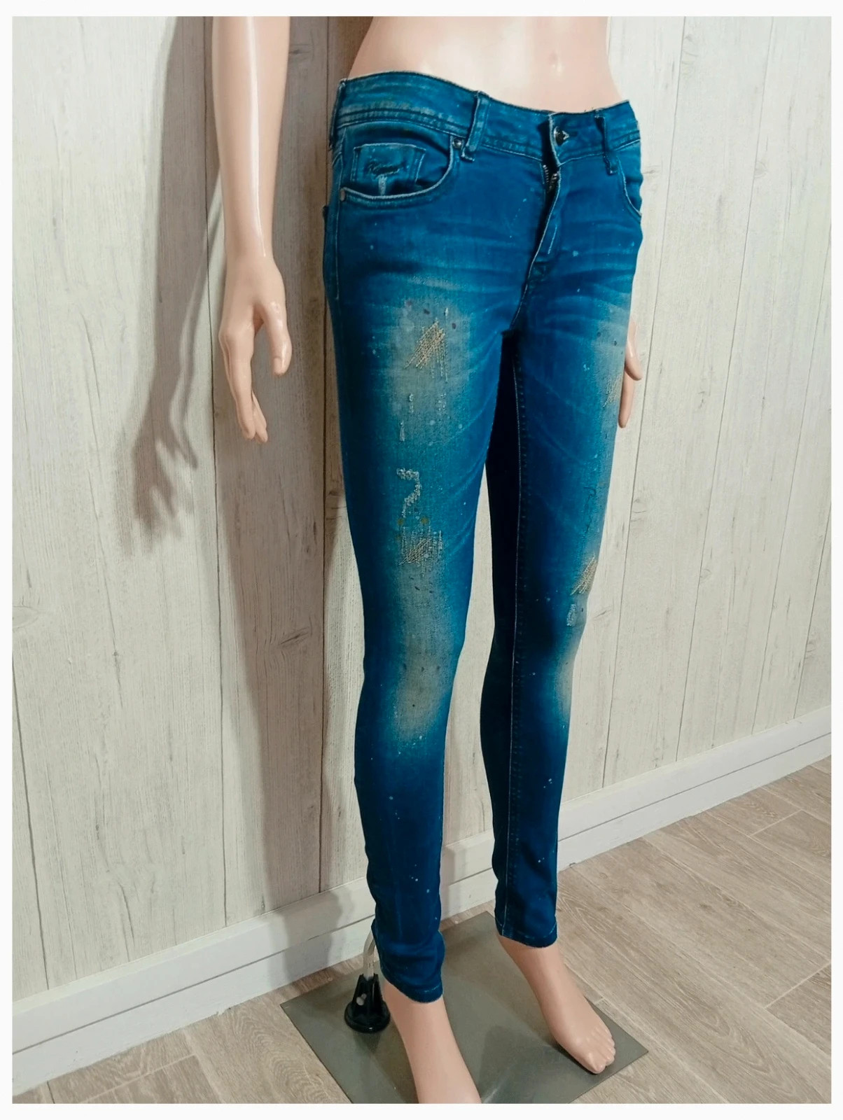 Jeans slim femme-taille S/36 - kaporal - couleur marine – Kaporal – taille S / 36 / 8 4