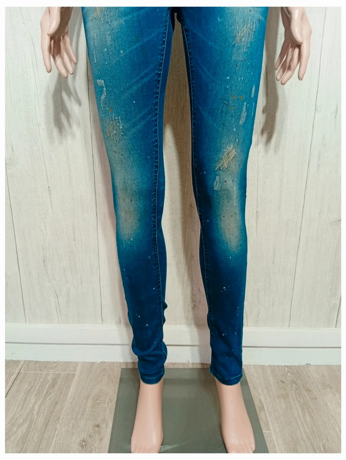 Jeans slim femme-taille S/36 - kaporal - couleur marine – Kaporal – taille S / 36 / 8 3