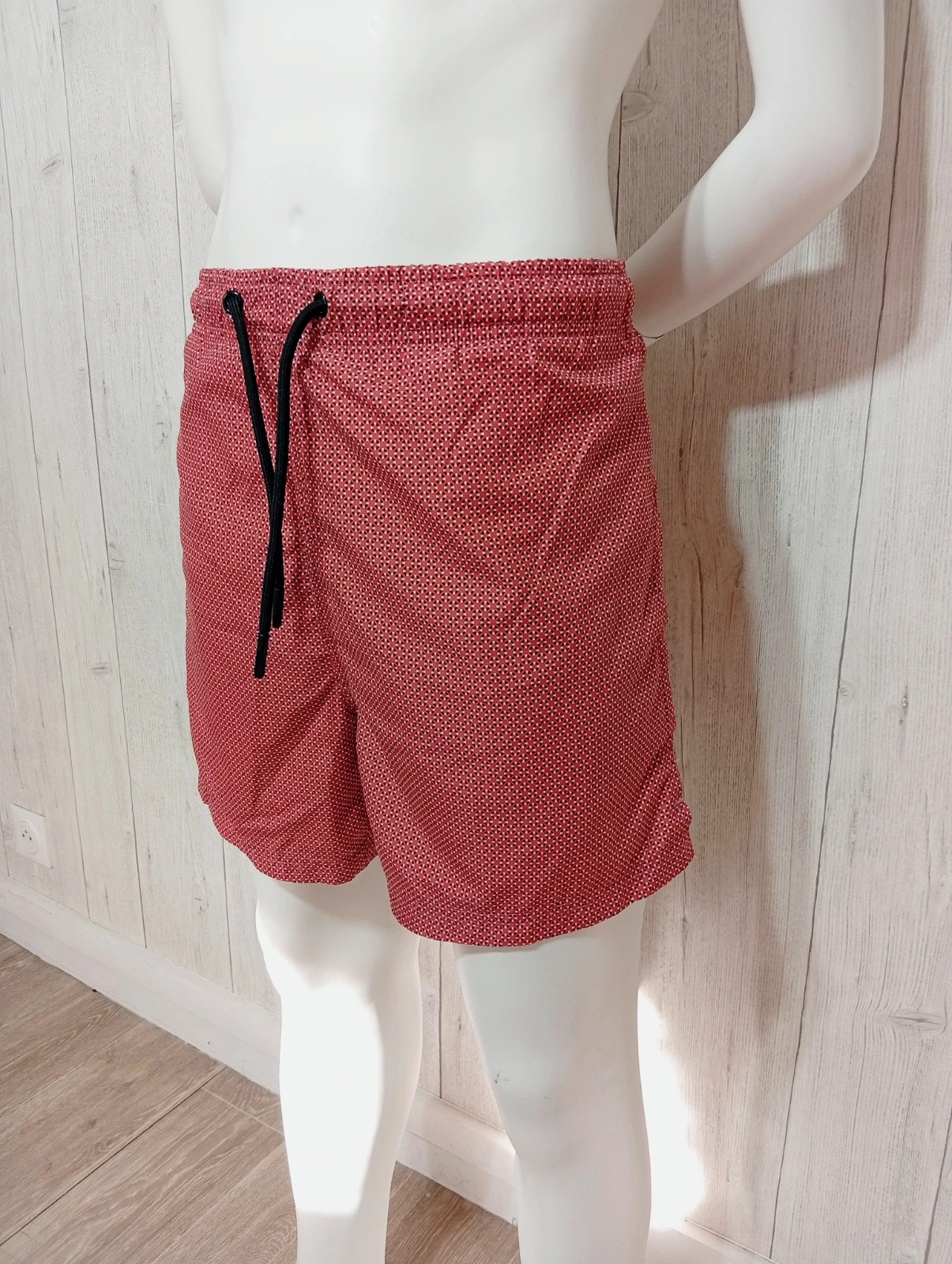 Short de bain imprimé homme - taille M/38 - primark - couleur corail blanc noir – Primark – taille M 3