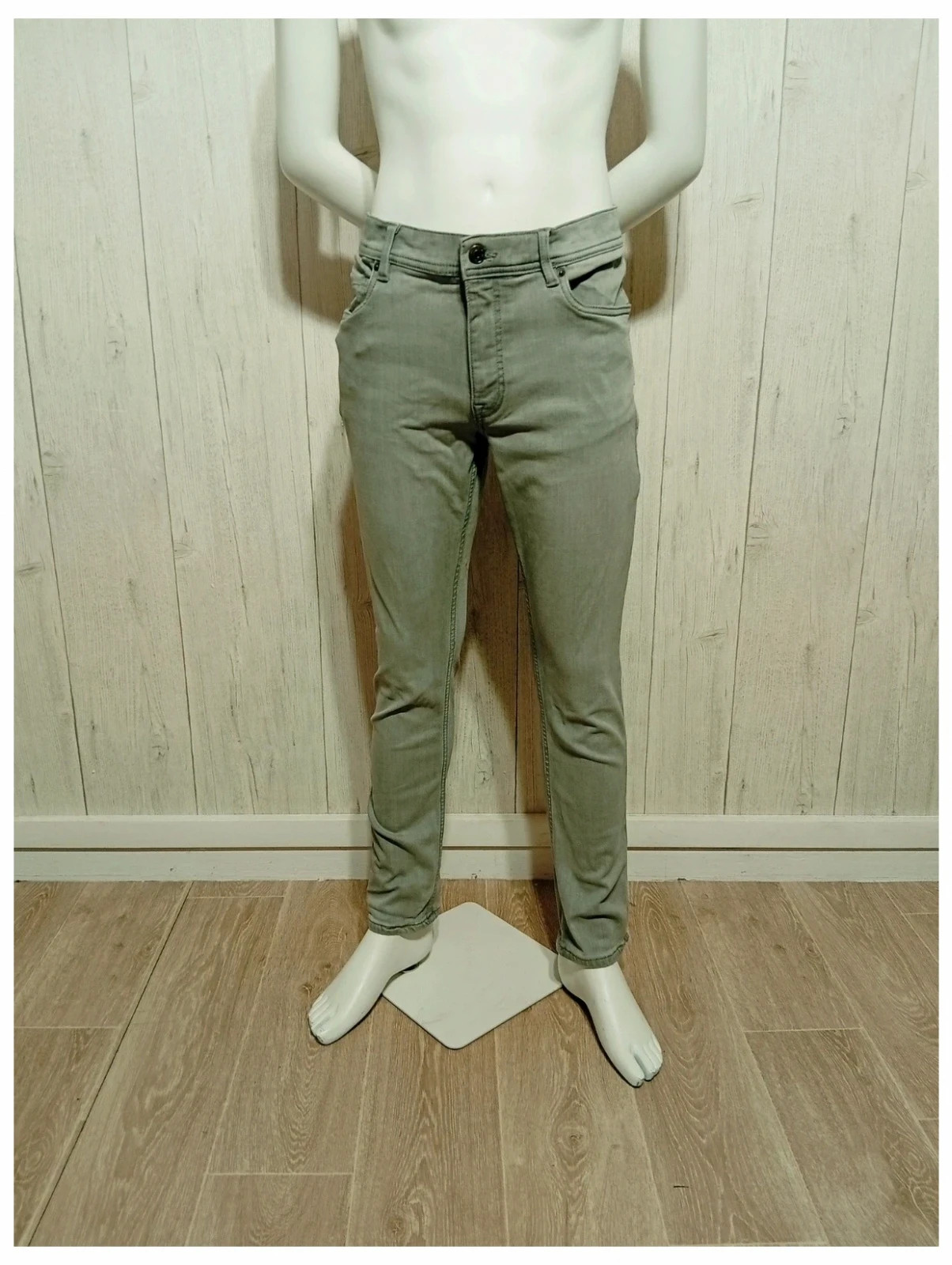 Jeans skinny homme - taille L/40 (W30/FR40) - jules - couleur gris