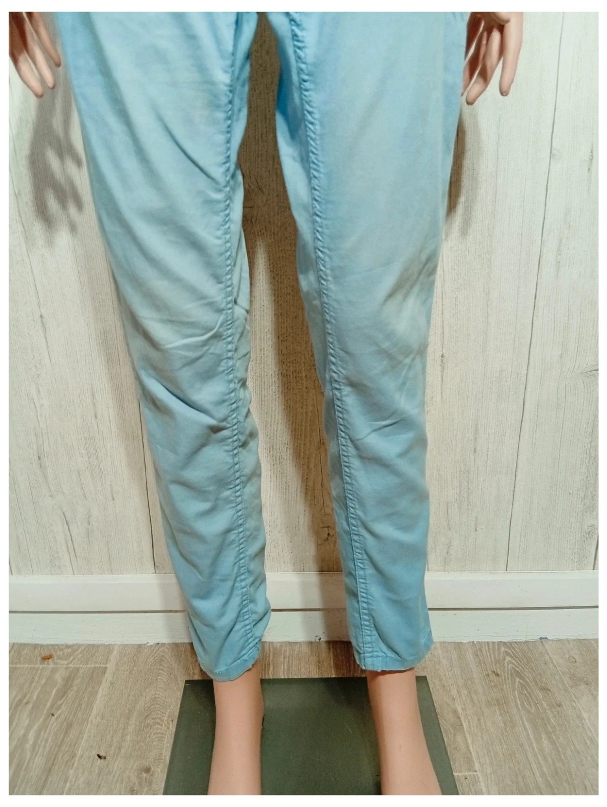 Pantalon skinny femme - taille L/40 - pimkie - couleur bleu clair – Pimkie – taille L / 40 / 12 3