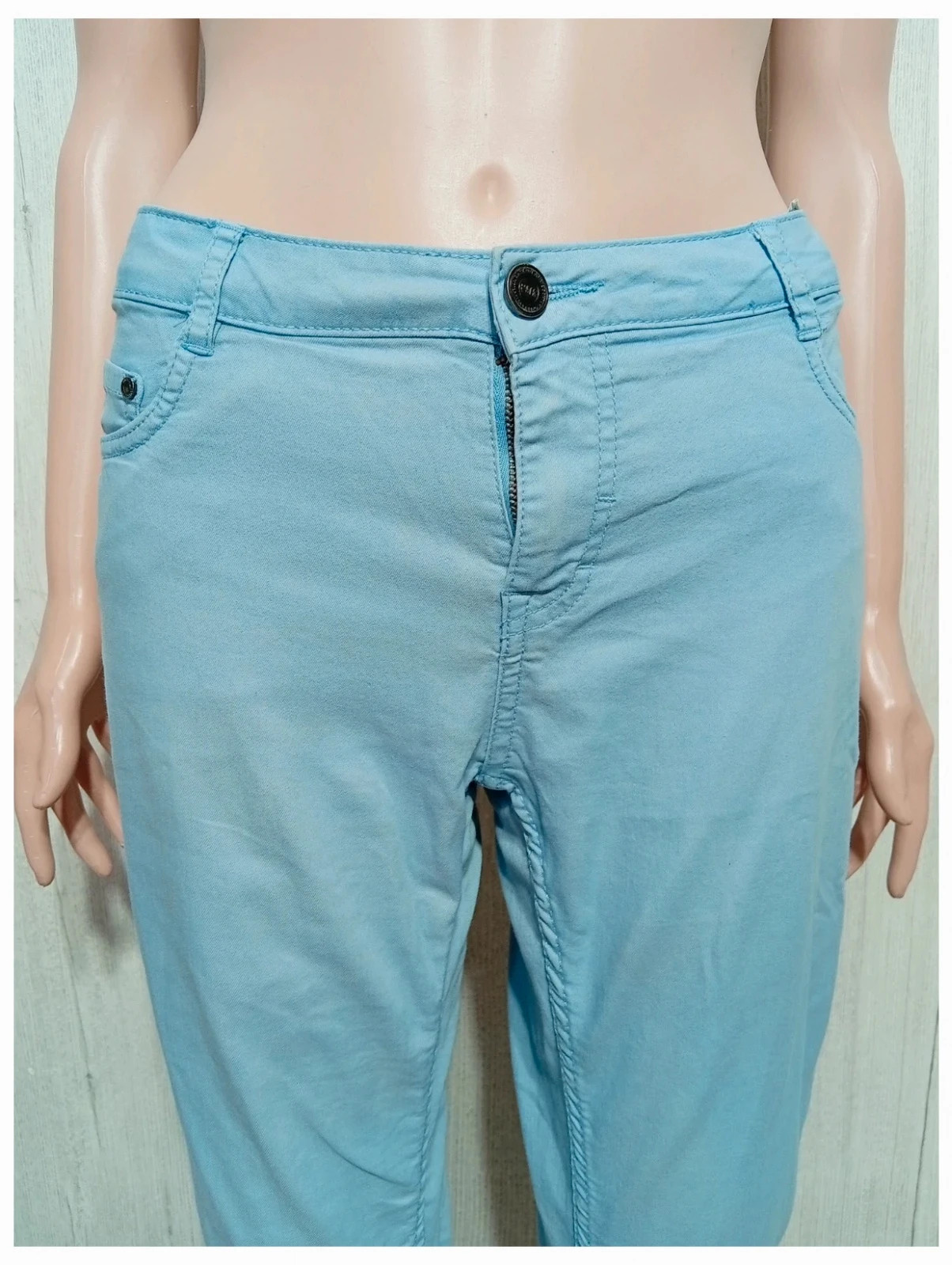 Pantalon skinny femme - taille L/40 - pimkie - couleur bleu clair – Pimkie – taille L / 40 / 12 2
