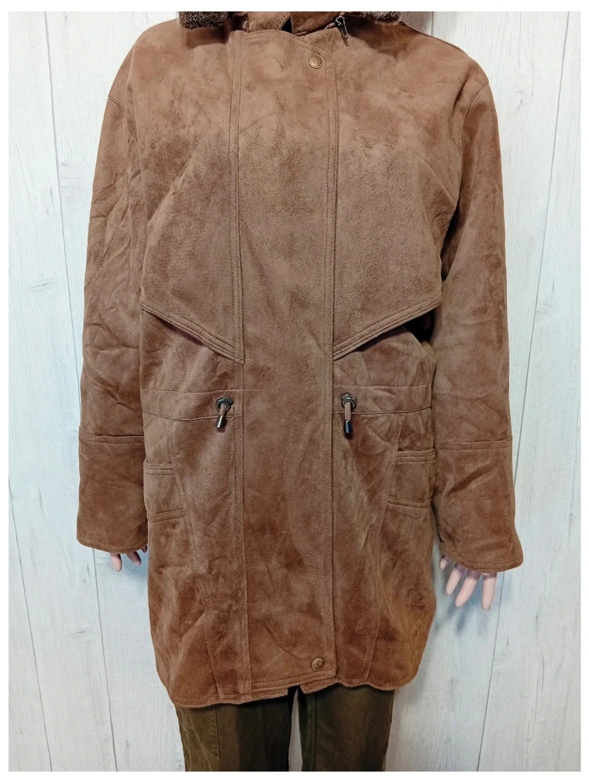 Manteau a capuche femme - taille XL/42 - hight fashion- couleur marron – High Fashion – taille XL / 42 / 14 3