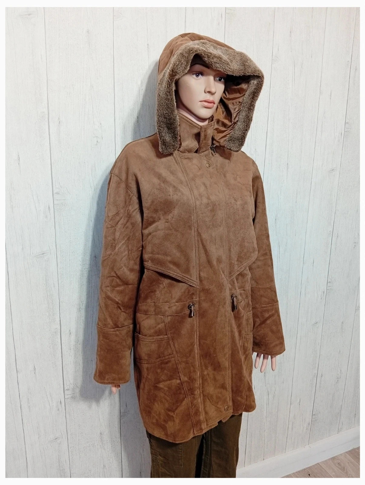 Manteau a capuche femme - taille XL/42 - hight fashion- couleur marron – High Fashion – taille XL / 42 / 14 4