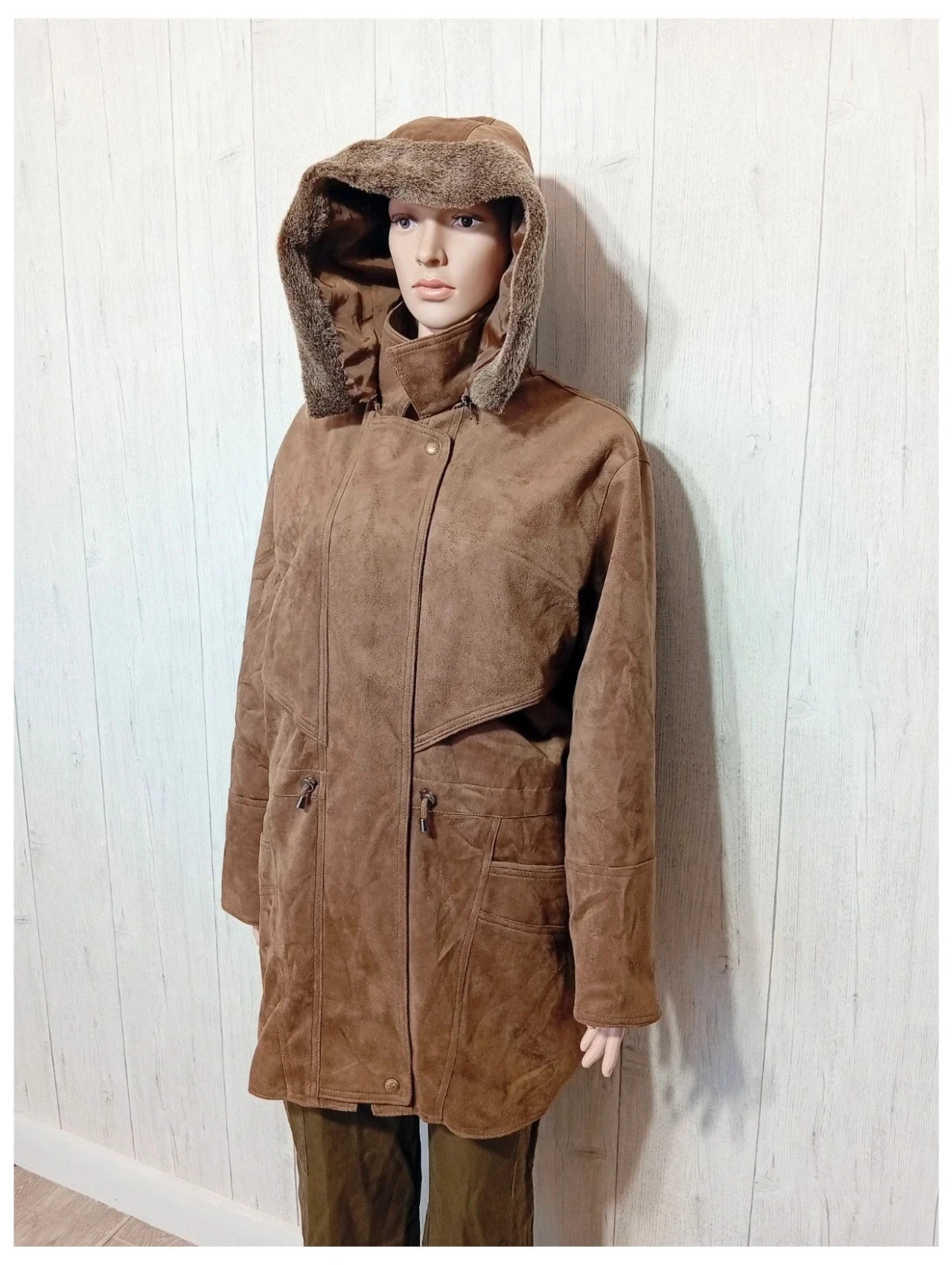 Manteau a capuche femme - taille XL/42 - hight fashion- couleur marron – High Fashion – taille XL / 42 / 14 5