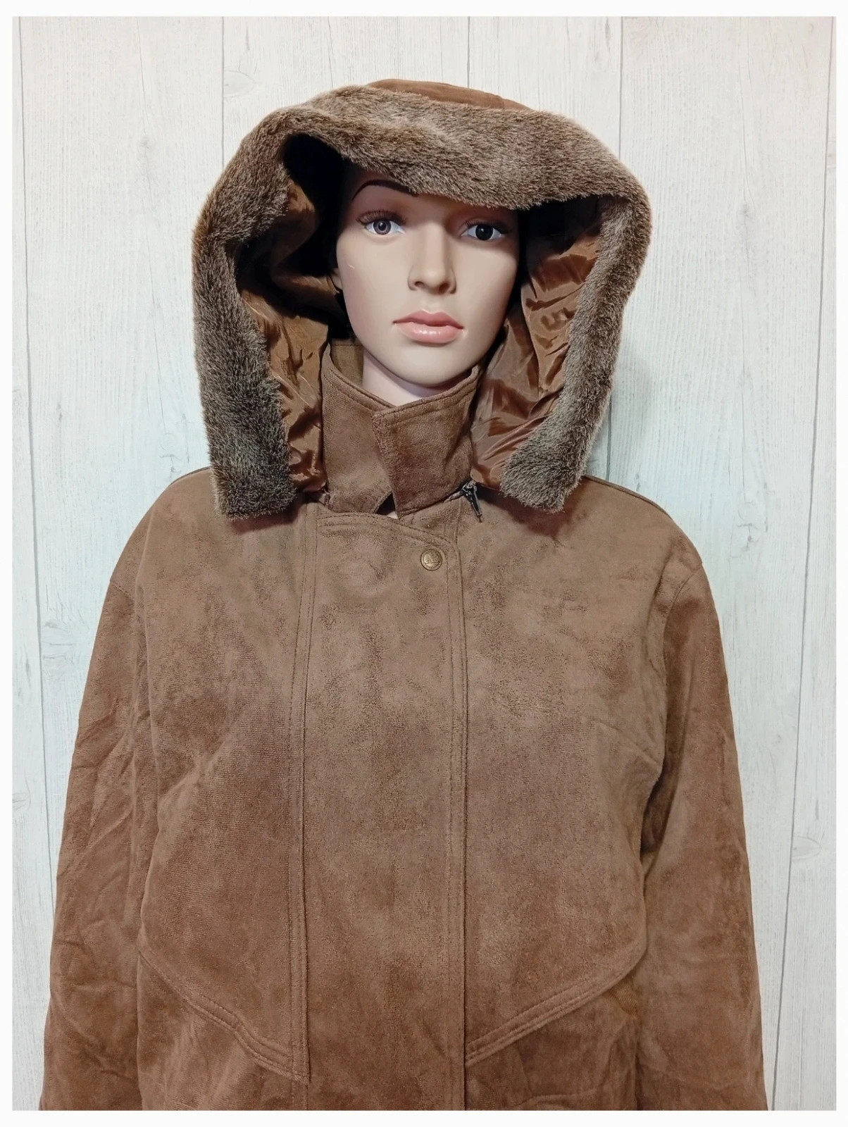 Manteau a capuche femme - taille XL/42 - hight fashion- couleur marron – High Fashion – taille XL / 42 / 14 2