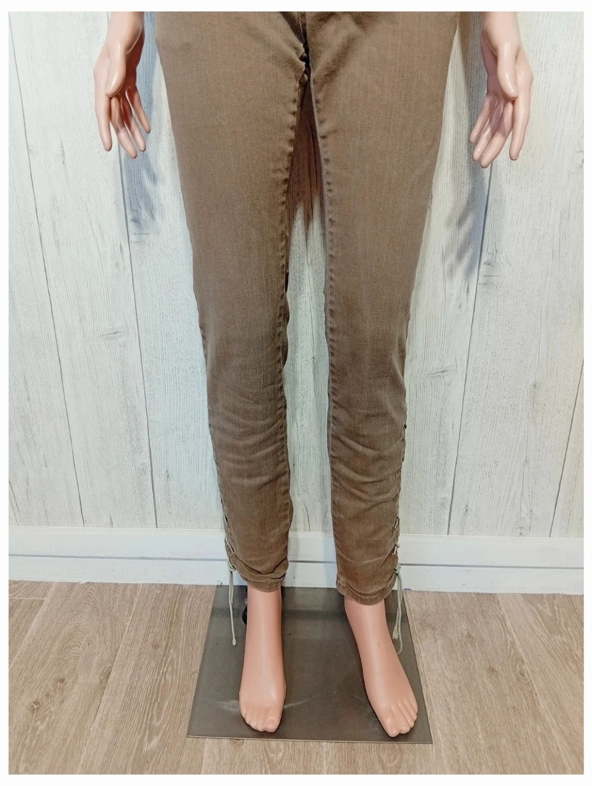 Jeans femme - taille XL/42- place du jour - Couleur kaki – Place du Jour – taille XL / 42 / 14 3