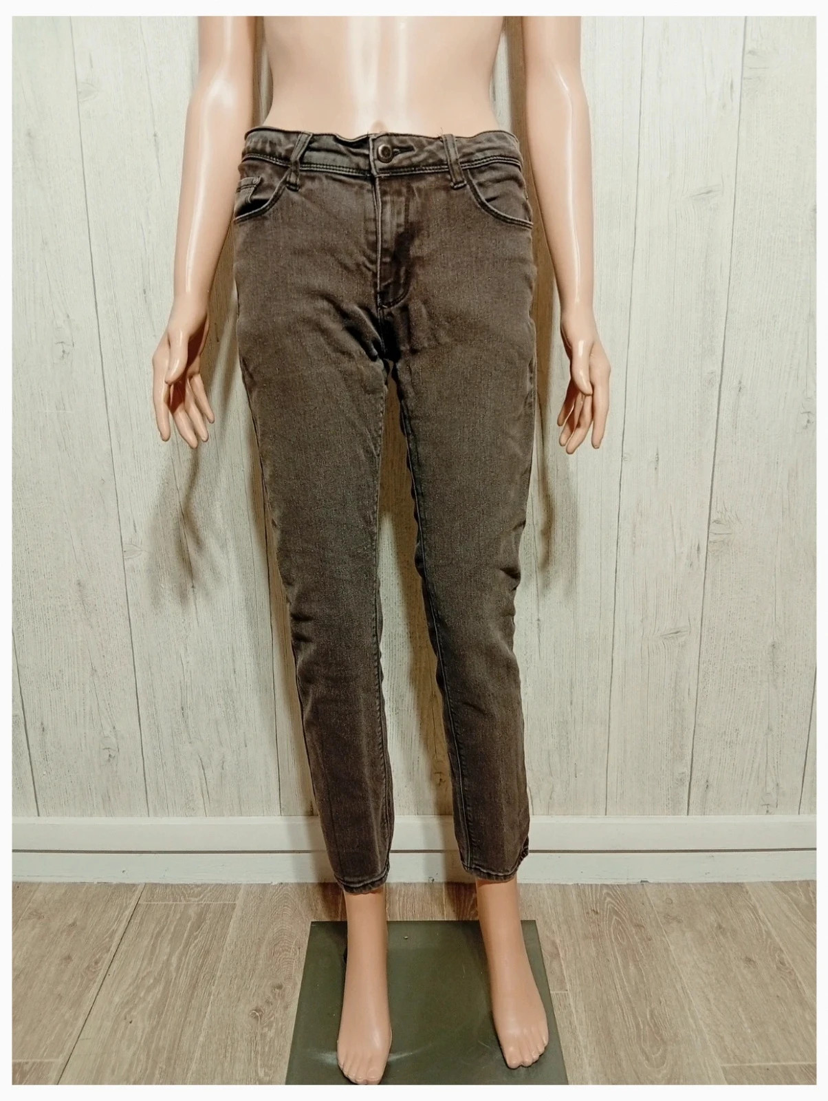 Jeans skinny femme - taille L/40 -dele denim - couleur marron – Dele-Denim – taille L / 40 / 12