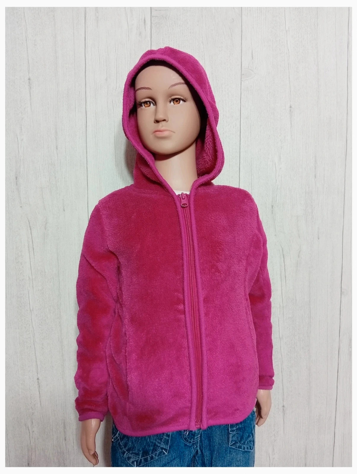 Gilet polaire fille - taille 5 ans - tissaia - couleur fushia