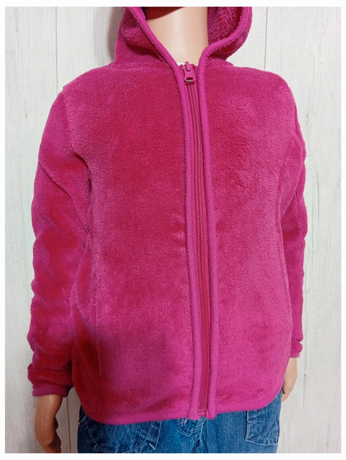 Gilet polaire fille - taille 5 ans - tissaia - couleur fushia – Tissaia – taille 5 ans / 110 cm 3